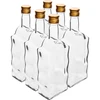 Butelka Klasztorna 500 ml, z zakrętką, biała - 6szt.  - 1 ['butelka do alkoholu', ' butelki ozdobne na alkohol', ' butelka szklana na alkohol', ' butelki do bimbru na wesele', ' butelka na nalewkę', ' butelki do nalewek ozdobne', ' butelka fala', ' super butelka']