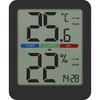Termometr elektroniczny pokojowy, czarny - 2 ['elektroniczny termometr', ' termometr do pomiaru wilgotności', ' termometr bezprzewodowy', ' czarny termometr', ' termometr z magnesem', ' stylowy termometr', ' termometr do wnętrz', ' jaki termometr do mieszkania', ' nowoczesny termometr pokojowy', ' praktyczny termometr', ' jak sprawdzić poziom komfortu powietrza']