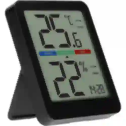 Termometr elektroniczny pokojowy, czarny